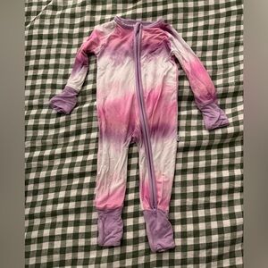 Little Sleepies Pink and Purple Kids One Piece